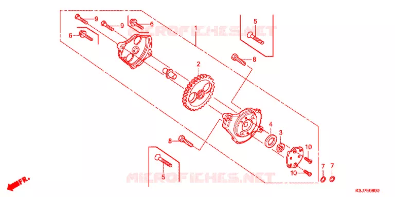 POMPE A HUILE Honda MOTO 80 CRF 2012  CRF80FC