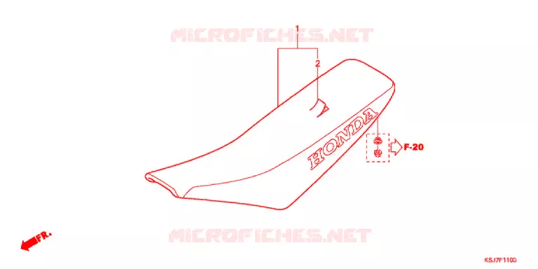 SELLE Honda MOTO 80 CRF 2012  CRF80FC