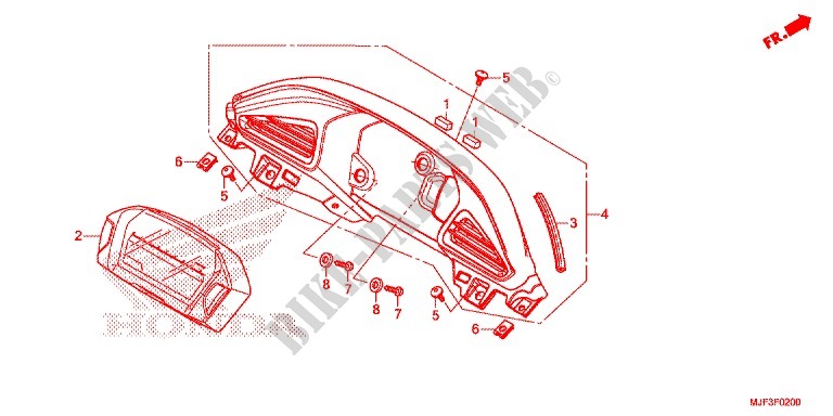 COMPTEUR pour Honda CTX 700 ABS de 2014