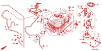 RESERVOIR A CARBURANT pour Honda CTX 700 N ABS de 2014