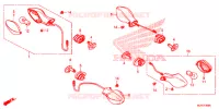 CLIGNOTANT pour Honda CTX 700 N DUAL CLUTCH de 2014