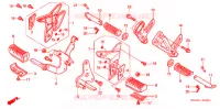 REPOSE PIED (FS1254/5/6/8) pour Honda FS 125 SONIC C de 2008