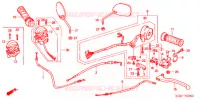 LEVIER DE GUIDON   CABLE   COMMODO pour Honda FS 125 SONIC MC de 2007