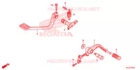 PEDALE pour Honda F6B 1800 BAGGER de 2013