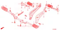 REPOSE PIED (GLH1251SH/2SH/3SH) pour Honda STORM 125 DISCO DELANTERO de 2008