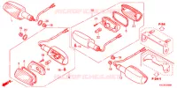 CLIGNOTANT pour Honda STORM 125 FRONT BRAKE DISK de 2008