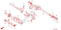 BARILLET DE SELECTION (GLH1251SH/2SH/3SH) pour Honda STORM 125 DISCO DELANTERO de 2011