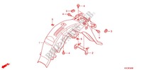 GARDE BOUE ARRIERE (GLH1251SH/2SH/3SH) pour Honda STORM 125 TAMBOR DELANTERO de 2012