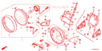 PHARE (2) pour Honda STORM 125 TAMBOR DELANTERO de 2012