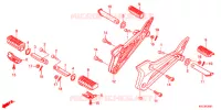 REPOSE PIED (GLH125SH) pour Honda STORM 125 DISCO DELANTERO de 2012