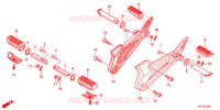 REPOSE PIED (GLH125SH) pour Honda CB 125 E de 2012