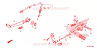PEDALE pour Honda NC 700 de 2013