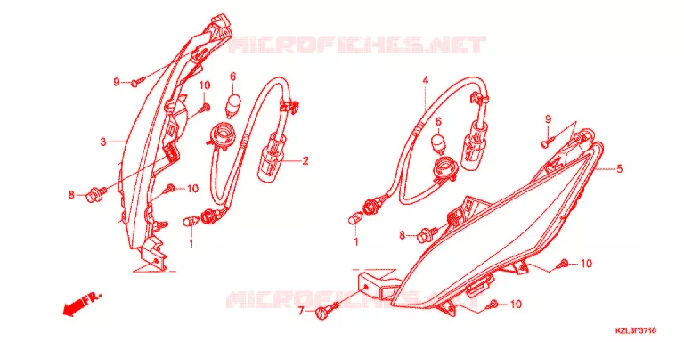 CLIGNOTANT AVANT Honda SCOOTER 110 VISION 2016  NSC110MPDE