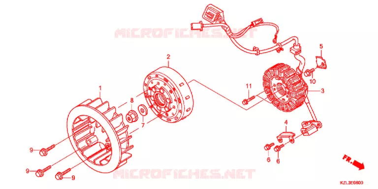 ALTERNATEUR Honda SCOOTER 110 VISION 2015  NSC110MPDE