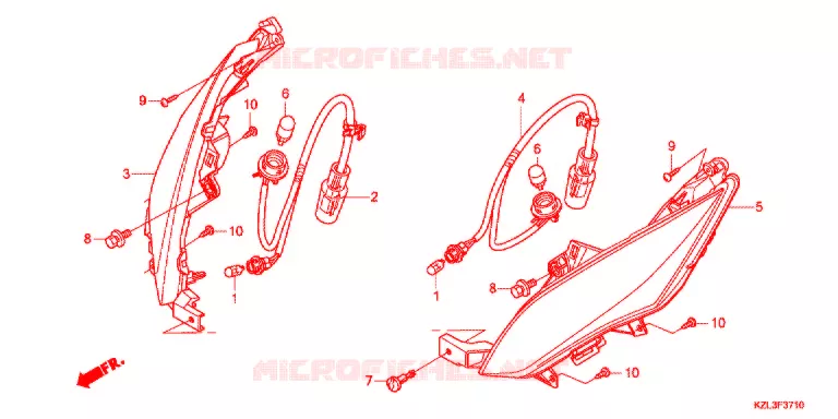 CLIGNOTANT AVANT Honda SCOOTER 110 VISION 2014  NSC110MPDE