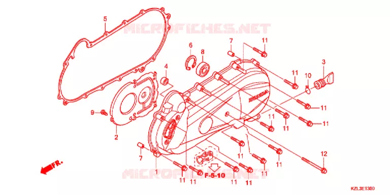 COUVERCLE GAUCHE Honda SCOOTER 110 VISION 2014  NSC110MPDE