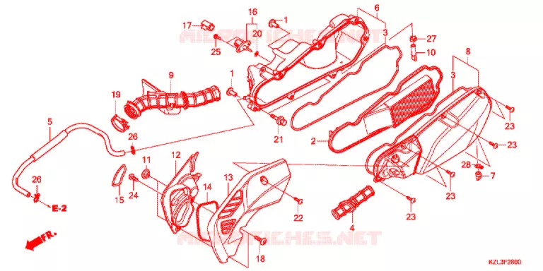FILTRE A AIR Honda SCOOTER 110 VISION 2016  NSC110MPDE