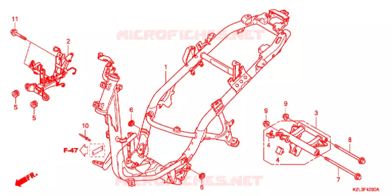 CADRE Honda SCOOTER 110 VISION 2015  NSC110E