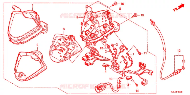 COMPTEUR Honda SCOOTER 110 VISION 2015  NSC110E