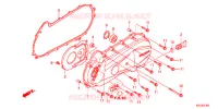 COUVERCLE GAUCHE pour Honda DIO 110 de 2012