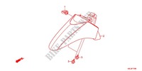 GARDE BOUE AVANT pour Honda DIO 110 de 2012