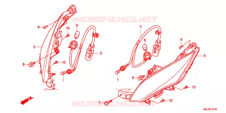 CLIGNOTANT AVANT Honda SCOOTER 110 DIO 2012  NSC110WHB
