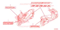 AUTOCOLLANTS pour Honda FORZA 300 de 2013