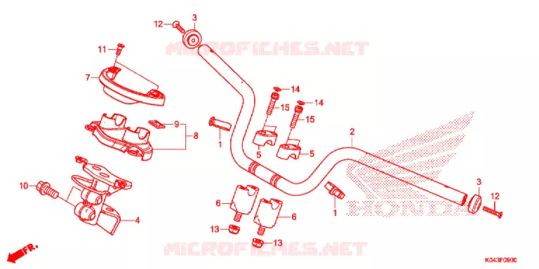 GUIDON Honda SCOOTER 300 FORZA 2013  NSS300D