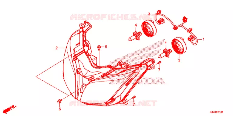 PHARE Honda SCOOTER 300 FORZA 2016  NSS300AD