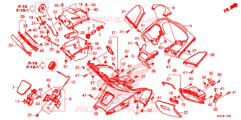PROTEGE JAMBES Honda SCOOTER 300 FORZA 2013  NSS300AD