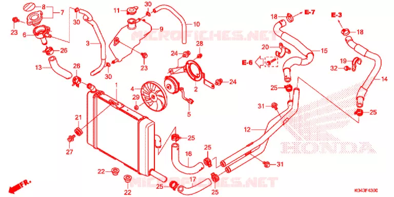 RADIATEUR Honda SCOOTER 300 FORZA 2017  NSS300AD