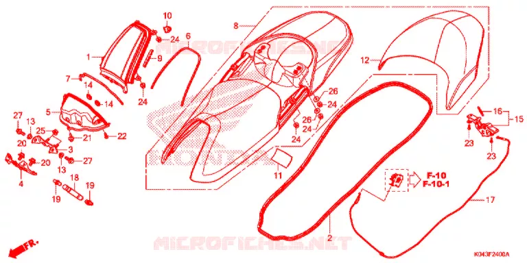 SELLE Honda SCOOTER 300 FORZA 2017  NSS300AD