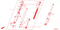 FOURCHE pour Honda DEAUVILLE 700 de 2011