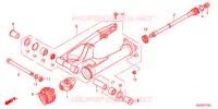 BRAS OSCILLANT pour Honda DEAUVILLE 700 de 2011