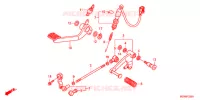PEDALE pour Honda DEAUVILLE 700 de 2011
