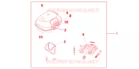 TOP CASE 45L pour Honda DEAUVILLE 700 de 2011