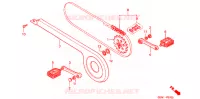 PEDALE pour Honda RACOON color B167 PB167 de 2000
