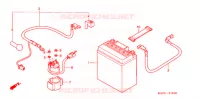 BATTERIE (SC1255,6,8) pour Honda SC 125 de 2007