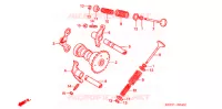 ARBRE A CAMES   SOUPAPE pour Honda SC 125 de 2006