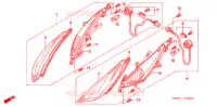 CLIGNOTANT AVANT (SC1255,6) pour Honda SC 125 de 2006