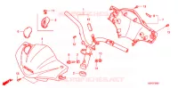 GUIDON   CARENAGE (2) pour Honda SC 125 de 2006