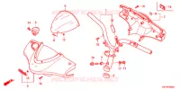 GUIDON   CARENAGE pour Honda ELITE 125 de 2014