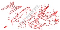 MARCHE PIEDS pour Honda SCR 110 de 2012