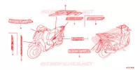 AUTOCOLLANTS pour Honda SH 125 ABS SPECIAL 3F de 2013