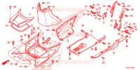 MARCHE PIEDS pour Honda SH 125 ABS SPECIAL 3F de 2013