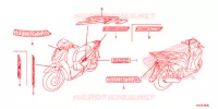 AUTOCOLLANTS pour Honda SH 125 D SPECIAL 2F de 2013