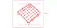 FILET BAGAGES NOIR pour Honda SH 125 D SPECIAL 2F de 2013