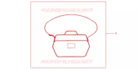 SAC INTERIEUR DE TOP CASE pour Honda SH 125 D SPECIAL 2F de 2013