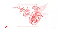 ROUE ARRIERE pour Honda SH 125 D SPECIAL 3F de 2013
