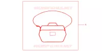 SAC INTERIEUR DE TOP CASE pour Honda SH 125 D SPECIAL 3F de 2013